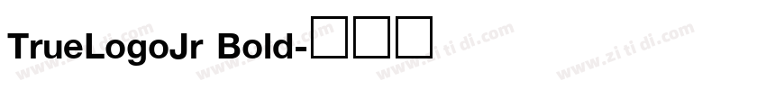 TrueLogoJr Bold字体转换